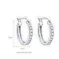 Wedding Silver Hoop Earring (SH-E0235)